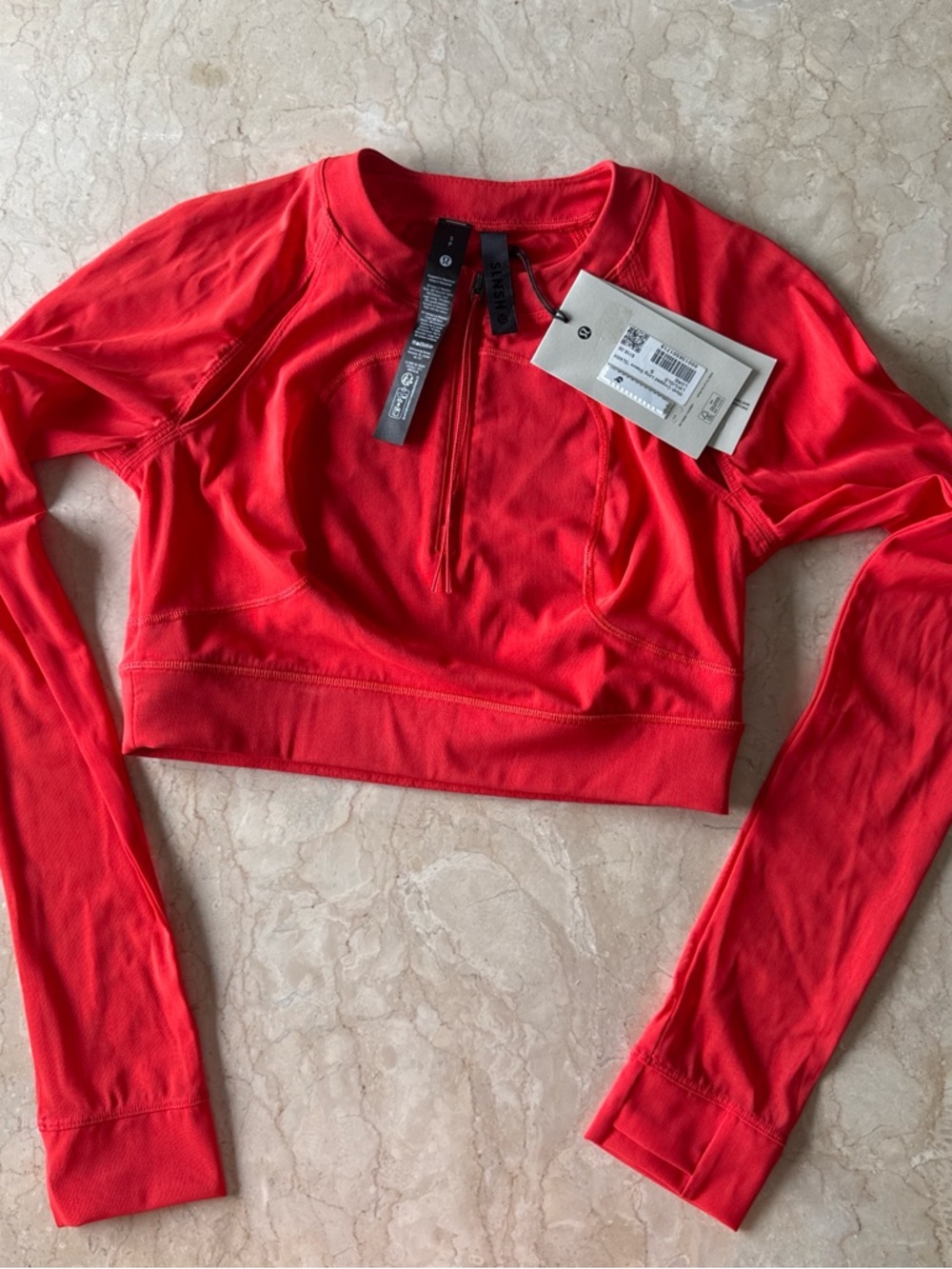 RARE Lululemon Mesh Crop Front Zip Long Sleeve *SLNSH collection